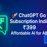 ChatGPT Go Subscription India ₹399: The Affordable AI Revolution in 2025 “ChatGPT Go subscription India ₹399 blog thumbnail showing AI adoption and affordability.”