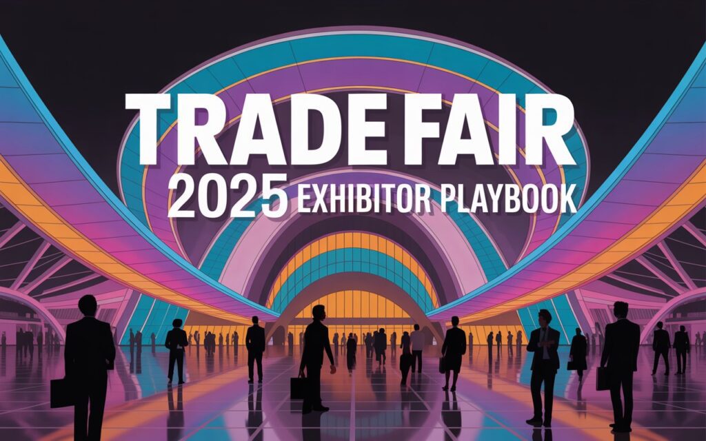 Trade Fair 2025 thumbnail showing Bharat Mandapam and exhibitor theme