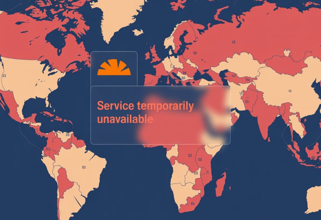 global cloudflare outage map
