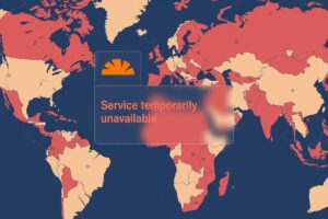 global cloudflare outage map