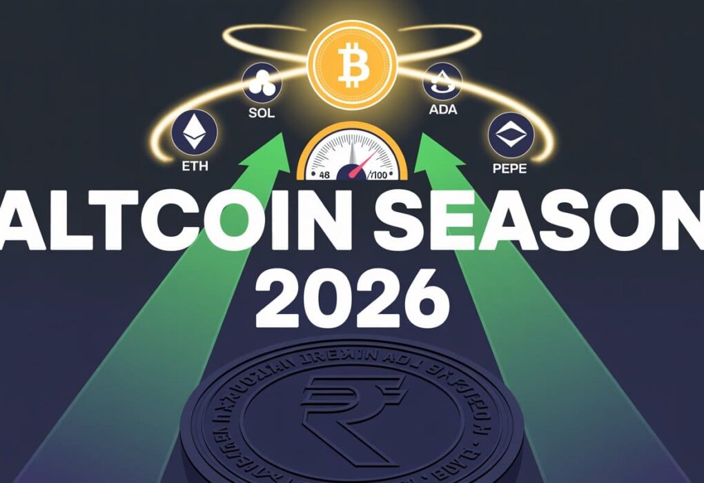 Altcoin season 2026 — crypto market showing altcoin index 48 with Bitcoin at $74K March 2026