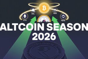 Altcoin season 2026 — crypto market showing altcoin index 48 with Bitcoin at $74K March 2026