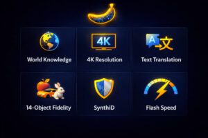 Nano Banana 2 features 2026 — advanced world knowledge 4K resolution subject consistency text rendering explained 