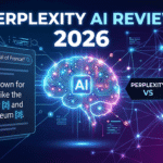 Perplexity AI review 2026 showing AI search results interface