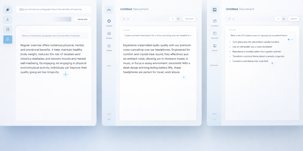 Best AI writing tools 2026 — comparison of AI writing assistant interfaces